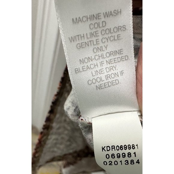 J Jill Dress Flowy Pleated Size Small NEW Geometric Button Front Rayon - Picture 9 of 9